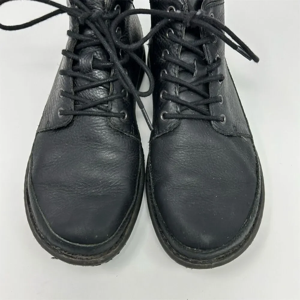 Born Men's Black Leather Chukka Boots Lace-up Ankle Casual Rugged Style Size 9